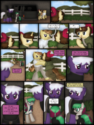 Size: 1750x2333 | Tagged: safe, artist:99999999000, imported from derpibooru, oc, oc only, oc:firearm king, oc:li anna, oc:mar baolin, oc:zhang cathy, earth pony, pegasus, pony, unicorn, comic:journey, car, clothes, comic, earth pony oc, female, horn, male, pegasus oc, unicorn oc, van