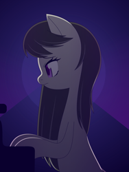 Size: 1527x2030 | Tagged: safe, artist:zacatron94, imported from derpibooru, octavia melody, pony, alternate hairstyle, musical instrument, piano, solo