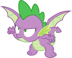 Size: 3723x3000 | Tagged: safe, artist:cloudy glow, imported from derpibooru, spike, dragon, molt down, simple background, solo, transparent background, vector, winged spike, wings