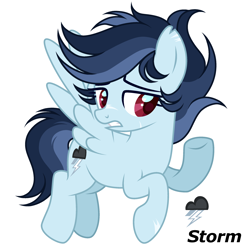 Size: 2430x2472 | Tagged: safe, artist:dustyygrey, artist:mint-light, imported from derpibooru, oc, oc only, oc:storm, pegasus, pony, base used, cutie mark, female, mare, offspring, parent:rainbow dash, parent:soarin', parents:soarindash, pegasus oc, reference sheet, scar, simple background, solo, white background