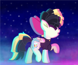 Size: 1274x1060 | Tagged: safe, artist:nikytale, imported from derpibooru, songbird serenade, pegasus, pony, my little pony: the movie, 2017, bow, clothes, female, hair bow, mare, old art, wings