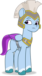 Size: 2213x4001 | Tagged: safe, artist:frownfactory, imported from derpibooru, pegasus, pony, armor, colored wings, eyebrows, female, folded wings, frown, g5, guardsmare, helmet, looking back, mare, my little pony: tell your tale, pegasus royal guard, royal guard, simple background, solo, transparent background, vector, wings, zoom zephyrwing