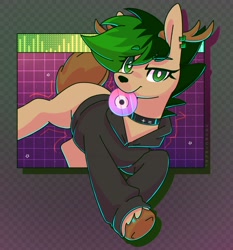 Size: 2094x2247 | Tagged: safe, artist:wavecipher, imported from derpibooru, oc, oc only, deer, deer oc, non-pony oc, solo