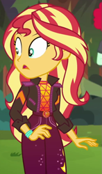 Size: 523x892 | Tagged: safe, imported from derpibooru, screencap, sunset shimmer, human, equestria girls, equestria girls series, sunset's backstage pass!, spoiler:eqg series (season 2), cropped, solo focus