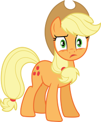 Size: 3000x3605 | Tagged: safe, artist:cloudy glow, imported from derpibooru, applejack, pony, three's a crowd, .ai available, simple background, solo, transparent background, vector