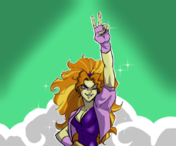 Size: 3000x2500 | Tagged: safe, artist:volbert, imported from derpibooru, adagio dazzle, human, equestria girls, rainbow rocks, breasts, cleavage, female, half body, high res, solo