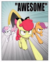 Size: 3000x3700 | Tagged: safe, artist:begoliah, imported from derpibooru, apple bloom, scootaloo, sweetie belle, earth pony, pegasus, pony, unicorn, comic:crusaders, comic, cutie mark crusaders, female