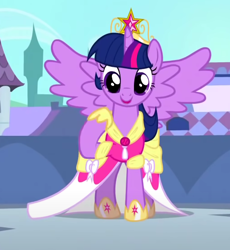 Size: 510x554 | Tagged: safe, imported from twibooru, clothes, coronation dress, dress, image, my little pony, png, twilight sparkle alicorn