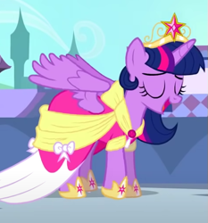 Size: 471x505 | Tagged: safe, imported from twibooru, hoof shoes, image, my little pony, png, twilight sparkle coronation dress