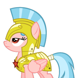 Size: 993x993 | Tagged: safe, artist:eyvaricko, artist:taionafan369, imported from derpibooru, cozy glow, pegasus, pony, series:the next generation, a better ending for cozy, armor, base used, cozy becomes a royal guard, dame, dame rosy fleece, parent:oc, parents:oc x oc, reference to another series, rosy fleece, royal guard, simple background, solo, transparent background