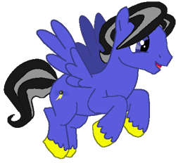 Size: 425x394 | Tagged: safe, artist:asdflove, artist:selenaede, artist:taionafan369, imported from derpibooru, oc, oc only, oc:treadshot, pegasus, pony, series:the chronicles of nyx, base artist:selenaede, base used, cloven hooves, colored hooves, next generation, offspring, parent:oc:skywind, parent:rainbow dash, parents:canon x oc, parents:skydash, reference to another series, simple background, solo, transparent background, unshorn fetlocks