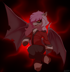 Size: 3328x3448 | Tagged: safe, artist:avery-valentine, imported from derpibooru, oc, oc only, oc:pandita, bat pony, pony, bat wings, clothes, cosplay, costume, simple background, solo, wings