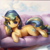 Size: 512x512 | Tagged: safe, editor:paracompact, imported from derpibooru, oc, oc only, pony, unicorn, ai assisted, ai content, couch, female, horn, looking at you, lying down, mare, prone, random pony, solo