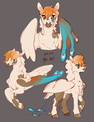 Size: 615x800 | Tagged: safe, artist:clovercoin, imported from derpibooru, oc, oc only, pegasus, pony, solo