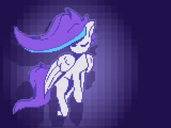 Size: 640x480 | Tagged: safe, artist:__briakitten, imported from derpibooru, oc, oc only, oc:fractal, pegasus, pony, eyes closed, pixel art, solo