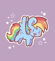 Size: 1080x1200 | Tagged: safe, artist:typhwosion, imported from derpibooru, rainbow dash, pegasus, pony, :3, blushing, chibi, open mouth, open smile, smiling, solo