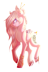 Size: 1839x2721 | Tagged: safe, artist:prettyshinegp, imported from derpibooru, oc, oc only, earth pony, pony, earth pony oc, female, hairpin, mare, raised hoof, simple background, solo, transparent background