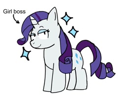 Size: 1024x800 | Tagged: safe, artist:sketchyboi25, imported from derpibooru, rarity, pony, unicorn, eyeshadow, female, girlboss, looking at you, makeup, mare, simple background, smiling, smiling at you, solo, white background