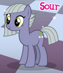 Size: 306x357 | Tagged: safe, imported from derpibooru, limestone pie, earth pony, pony, cropped, female, gameloft, mare, meme, smiling, solo, wow! glimmer