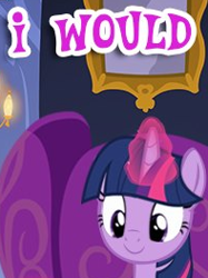 Size: 197x263 | Tagged: safe, imported from derpibooru, twilight sparkle, pony, cropped, female, gameloft, glowing, glowing horn, horn, mare, meme, wow! glimmer