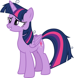 Size: 3000x3162 | Tagged: safe, artist:cloudy glow, imported from derpibooru, twilight sparkle, alicorn, pony, best gift ever, .ai available, female, mare, messy mane, simple background, solo, transparent background, twilight sparkle (alicorn), vector