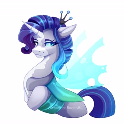 Size: 4096x4096 | Tagged: safe, artist:buvanybu, imported from derpibooru, rarity, changeling, changelingified, rariling, solo, species swap