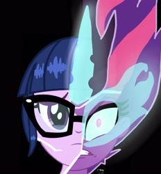 Size: 2988x3220 | Tagged: safe, artist:sarahthefox97, artist:yaya54320bases, imported from derpibooru, sci-twi, twilight sparkle, human, equestria girls, base used, duality, female, midnight sparkle, solo