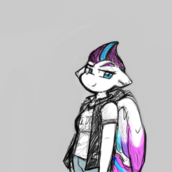 Size: 900x900 | Tagged: safe, artist:zutcha, imported from derpibooru, zipp storm, anthro, pegasus, pony, female, g5, solo