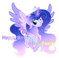 Size: 1167x1137 | Tagged: safe, artist:existencecosmos188, imported from derpibooru, oc, oc only, oc:existence, alicorn, pony, alicorn oc, colored wings, eyelashes, female, flying, glowing, glowing horn, grin, heterochromia, horn, mare, simple background, smiling, spread wings, transparent background, two toned wings, wings