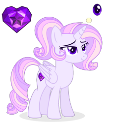 Size: 1488x1632 | Tagged: safe, artist:existencecosmos188, imported from derpibooru, oc, oc only, alicorn, pony, alicorn oc, eyelashes, female, heart, horn, mare, simple background, smiling, solo, transparent background, wings