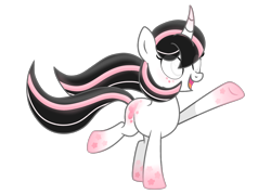 Size: 2240x1600 | Tagged: safe, artist:mint-light, artist:taoyvfei, imported from derpibooru, oc, oc only, oc:taoyvfei, pony, unicorn, base used, horn, rainbow power, rainbow power-ified, simple background, solo, transparent background, unicorn oc