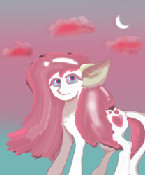 Size: 5000x6000 | Tagged: safe, artist:tupuan, imported from derpibooru, oc, earth pony, pony, beautiful, dream, female, love, mare, red, solo, stars