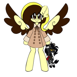 Size: 3000x3000 | Tagged: safe, artist:ladylullabystar, imported from derpibooru, oc, oc only, oc:guylian, pegasus, bipedal, clothes, female, mare, plushie, simple background, solo, transparent background