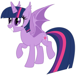 Size: 2578x2547 | Tagged: safe, artist:mint-light, artist:twilyisbestpone, imported from derpibooru, twilight sparkle, alicorn, bat pony, bat pony alicorn, pony, adorkable, base used, bat ears, bat eyes, bat ponified, bat wings, cute, dork, ear tufts, female, grin, high res, horn, mare, race swap, raised hoof, simple background, slit pupils, smiling, solo, spread wings, transparent background, twiabetes, twibat, twilight sparkle (alicorn), wings