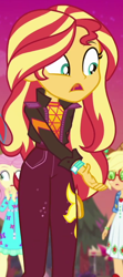 Size: 450x1011 | Tagged: safe, imported from derpibooru, screencap, applejack, fluttershy, sunset shimmer, human, equestria girls, equestria girls series, sunset's backstage pass!, spoiler:eqg series (season 2), cropped