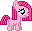 Size: 64x62 | Tagged: safe, imported from derpibooru, pinkie pie, earth pony, pony, animated, blinking, eyes closed, female, filly, filly pinkie pie, loop, pinkamena diane pie, sad, simple background, transparent background, younger