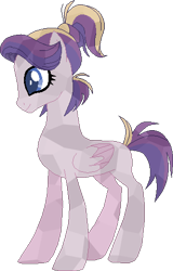 Size: 311x485 | Tagged: safe, artist:westrail642fan, imported from derpibooru, oc, oc only, oc:shooting star (r&f), crystal pony, pegasus, pony, rise and fall, base used, colored wings, parent:oc:david wyne, parent:princess cadance, parents:canon x oc, pegasus oc, ponytail, short tail, simple background, solo, tail, the crystal empire 10th anniversary, transparent background, two toned wings, wings