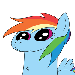 Size: 3000x3000 | Tagged: safe, artist:buttercupsaiyan, imported from derpibooru, rainbow dash, pegasus, pony, numget, simple background, solo, white background