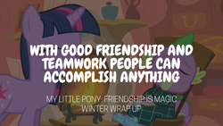 Size: 1920x1080 | Tagged: safe, edit, edited screencap, editor:quoterific, imported from derpibooru, screencap, spike, twilight sparkle, dragon, pony, unicorn, winter wrap up, clipboard, duo, eyes closed, female, fire, fireplace, golden oaks library, laughing, male, mare, quill, rocking chair, unicorn twilight