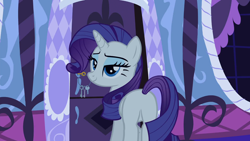 Size: 1920x1080 | Tagged: safe, imported from derpibooru, screencap, rarity, pony, unicorn, 28 pranks later, bedroom eyes, butt, carousel boutique, i watch it for the plot, key, lidded eyes, plot, rearity, seductive, seductive look, sexy, solo, stupid sexy rarity