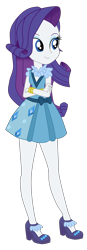 Size: 1489x4266 | Tagged: safe, artist:gmaplay, imported from derpibooru, rarity, human, equestria girls, friendship games, school spirit, simple background, solo, transparent background