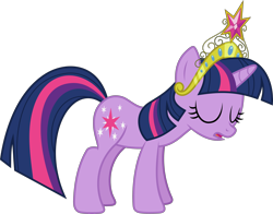 Size: 3500x2744 | Tagged: safe, artist:starryshineviolet, imported from derpibooru, twilight sparkle, pony, unicorn, the return of harmony, big crown thingy, depressed, element of magic, female, g4, high res, jewelry, mare, open mouth, regalia, sad, simple background, solo, transparent background, unicorn twilight, vector