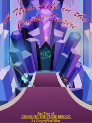 Size: 5400x7200 | Tagged: safe, artist:emptyplotfiller, imported from derpibooru, fanfic:crossing the trixie bridge: a new life in the crystal empire, fanfic art, no pony, poleaxe, shield