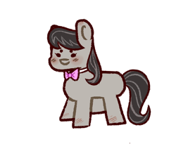 Size: 650x534 | Tagged: safe, artist:megatronsthiccthighs, imported from derpibooru, octavia melody, earth pony, pony, colored, flat colors, simple background, solo, white background