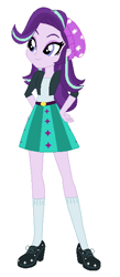 Size: 267x611 | Tagged: safe, artist:lorenzodennis28, artist:selenaede, imported from derpibooru, starlight glimmer, human, equestria girls, friendship games, base used, clothes, hand on hip, hat, high heels, school spirit, school uniform, schoolgirl, shoes, simple background, solo, white background