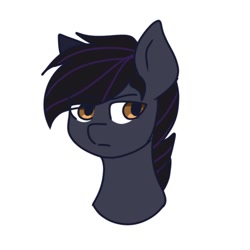 Size: 1200x1200 | Tagged: safe, artist:foxx_grey_art, imported from derpibooru, oc, oc:darkdj, pegasus, pony, black mane, bust, golden eyes, simple background, white background