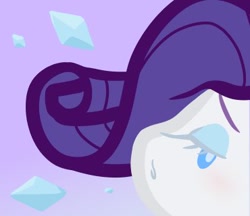 Size: 370x320 | Tagged: safe, artist:batipin, imported from derpibooru, rarity, equestria girls, female, looking at you, offscreen character, solo, sweat, sweatdrop