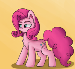Size: 2205x2028 | Tagged: safe, artist:stargrid, imported from derpibooru, pinkie pie, alternate hairstyle, full body, rarity hair, simple background, tongue out
