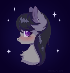 Size: 1539x1599 | Tagged: safe, artist:belkaart0w0, imported from derpibooru, octavia melody, earth pony, pony, bust, chest fluff, female, profile, solo