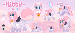 Size: 4668x2086 | Tagged: safe, artist:y2kitty, imported from derpibooru, oc, oc:kitty, alicorn, pony, female, g3, high res, mare, reference sheet, solo